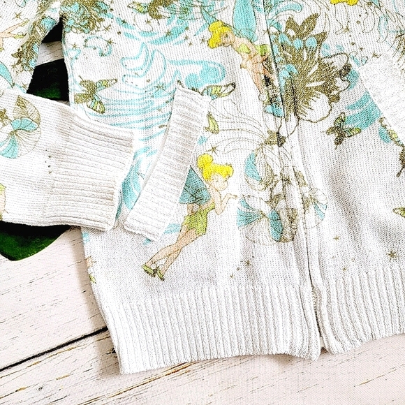 Disney Fairies Tinkerbell Zip Up Sweater - Picture 3 of 10